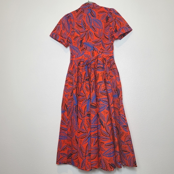 Alexis x Target Tropical Leaf Button Front Shirt Dress - Picture 12 of 14